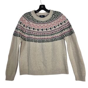 Simons Fair Isle Knitted shetland wool Sweater vintage inspired